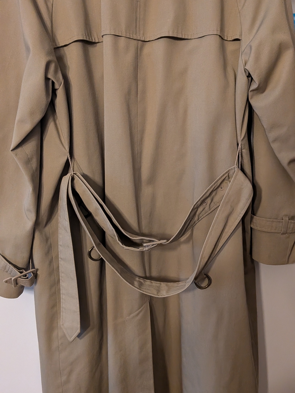 Light Beige Trench Coat with Checked Lining - Aquascutum - Picture 4 of 5